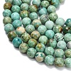 Natural Peruvian Turquoise(Jasper) Beads Strands G-L642-B08-8mm-4