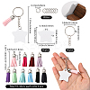 DIY Blank Double-sided Heat Transfer Aluminium Pendant Keychain Making Kits DIY-SP0005-26B-2