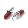 Synthetic Goldstone Big Pointed Pendants G-I342-01P-09-3