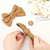 Leather Bowknot Shoe Decorations AJEW-WH0323-23D-3