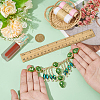 1Pc Flower Brass Rhinestone Ornament Accessories OHAR-FG0001-03-3