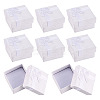 Square Paper Jewelry Ring Gift Boxes with Bowknot CON-TAC0010-80E-2