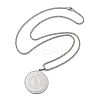 201 Stainless Steel Rhinestone Pendant Necklaces for Women LS-NJEW-U021-05P-4