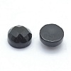 Natural Black Agate Cabochons G-P393-P01-14.5mm-2