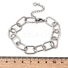 Brass Cable Chain Bracelets for Women BJEW-H639-07P-5