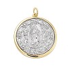 Brass Pendants KK-Q006-25G-1