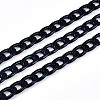 Oxidated in Black Aluminium Twisted Chains Curb Chains X-CHA-K1469-8-1
