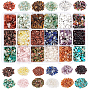 396G 18 Style Natural & Synthetic Gemstone Chip Beads G-NB0002-64-1
