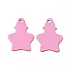 Spray Painted 201 Stainless Steel Pendants STAS-G304-02B-1