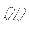 304 Stainless Steel Hoop Earrings Findings Kidney Ear Wires STAS-L216-22B-B-2