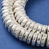 Electroplated Natural Lava Rock Beads Strands G-I360-A05-04-3