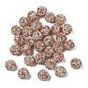 Sparkle Glass Rhinestone Round Beads OACR-S048-01H-2