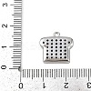 Brass Micro Pave Clear Cubic Zirconia Charms KK-L238-18P-3