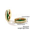 Retro Brass Enamel Hoop Earrings FC5314-8-1