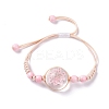 Handmade Dry Pressed Flower Link Bracelet for Girl Women LS-BJEW-C004-01H-1