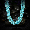 Vintage Natural Turquoise Chips Beaded Necklaces NJEW-BB16531-E-6