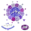 DIY Flower & Star Acrylic & ABS Plastic Imitation Pearl Beads Bracelets Making Kits DIY-FS0006-51-1
