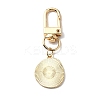 Smiling Face Enamel Pendant Decorations KEYC-WH0036-08LG-05-2