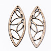 Unfinished Hollow Wood Big Pendants WOOD-N006-129-2