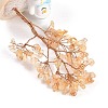 Natural Yellow Quartz Chips Tree of Life Decorations DJEW-B013-03F-2