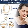 20Pcs Brass Leverback Earring Findings FIND-BBC0003-19G-2