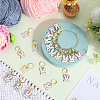Alloy Enamel Pendant Decorations HJEW-SC00049-4