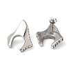 Non-Tarnish 304 Stainless Steel Arch Stud Earrings EJEW-K244-34P-2