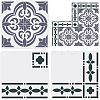 Plastic Drawing Painting Stencils Templates Sets DIY-WH0172-849-1