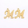 201 Stainless Steel Pendants STAS-O098-03G-M-1