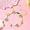 3Pcs 3 Styles Glass Seed Beads & Lampwork Beads Braided Bead Bracelets for Women BJEW-MZ00212-4