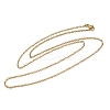 PVD Vacuum Plating Unisex Casual Style 304 Stainless Steel Cable Chain Necklaces STAS-O037-45G-4