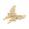 Brass Micro Pave Cubic Zirconia Pendants KK-U058-49G-2