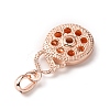 Alloy Hang Snap Base Pendant for Interchangeable Snap Charms Jewelry Making FIND-WH0117-47RG-2
