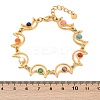 Bohemia Style 304 Stainless Steel Link Chain Bracelets for Women BJEW-M082-01G-02-3