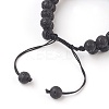 Chakra Natural Lava Rock Braided Bead Bracelets BJEW-O164-A09-2