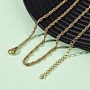 2.5MM 304 Stainless Steel Rope Chain Necklaces NJEW-T016-26G-3
