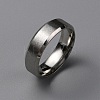 Matte Style 304 Stainless Steel Wide Band Finger Rings for Women Men LS-RJEW-WH0009-14C-P-1