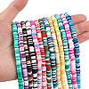 13 Strands 13 Colors Handmade Polymer Clay Beads Strands CLAY-SZ0001-18-2