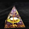 Viking Rune Symbol Orgonite Pyramid Resin Display Decorations DJEW-PW0006-02M-1
