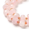 Natural Rose Quartz Beads Strands G-P508-A18-01-4