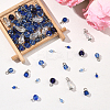 120Pcs 8 Style Glass & Acrylic Pendants PALLOY-SW00079-3