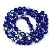 Transparent Electroplate Glass Beads Strands EGLA-N012-001-B09-2