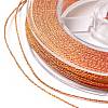 10 Rolls 10 Colors 6-Ply PET Polyester Metallic Thread OCOR-L046-03A-7