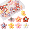 30Pcs 6 Colors Iron Push Pins AJEW-CP0005-74-1