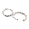 304 Stainless Steel Micro Pave Clear Cubic Zirconia Huggie Hoop Earrings for Women EJEW-C096-30P-2