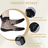 5Pairs Flower Chinlon Glass Silk Socks for Women AJEW-WH20088-007-5