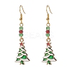 Brass Dangle Earrings EJEW-JE04511-S-2