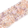 Electroplate Glass Beads Strands GLAA-T023-A16-02-1