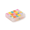 Rectangle Food Grade Eco-Friendly Silicone Focal Beads SIL-C006-01A-2