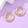 Ion Plating(IP) 304 Stainless Steel Huggie Hoop Earrings LS-EJEW-F111-16mm-G-5